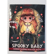 Spooky Baby Horror Coloring Book for Adults Creepy Cute Anime Style 40 Pages