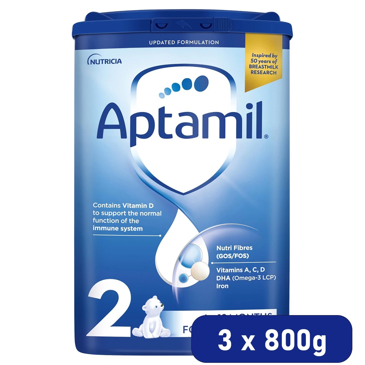 3 x 800g Aptamil 2 Follow On Baby Milk Suitable For 6-12 Months Formula
Opens in a new window or tab
