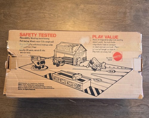 Vintage 1973 Mattel Putt Airport Wooden Preschool #7043 - Picture 4 of 6