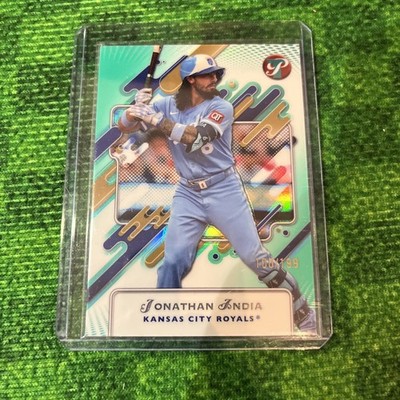 2025 Topps Pristine Jonathan India Aqua Refractor #/199 Royals