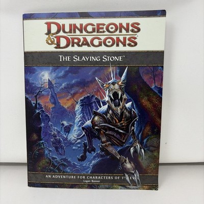 Dungeons & Dragons D & D The Slaying Stone 4e Adventure RPG 1st Print 2010