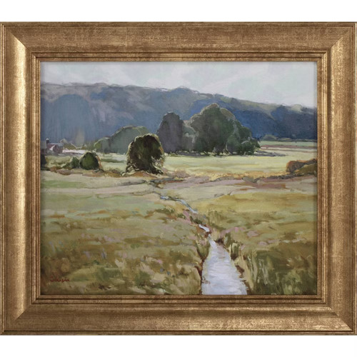 16" x 14" Summer Pasture Framed Wall Art Brass - Threshold designed