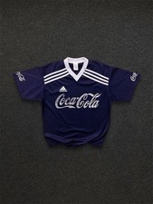 Adidas Coca Cola Vintage 80s - 90s  Jersey Football Graphic T Shirt Blokecore