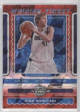 2019-20 Contenders Optic Winning Tickets Red Cracked Ice Prizm Dirk Nowitzki 1u6