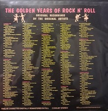 THE GOLDEN YEARS OF ROCK N  ROLL-12-CASSETTE TAPE SET