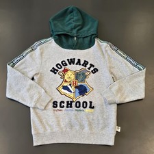 Harry Potter Hogwarts Youth Size 6x-7 Hoodie Gray Pullover H&M Fun Holiday Gift