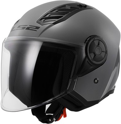 JETHELM LS2 AIR FLOW 2 GRÖSSE L SOLID GREY NARDO NEU