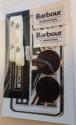 Barbour International * Patch /Badge Leather Sew On Patch Set  Collection