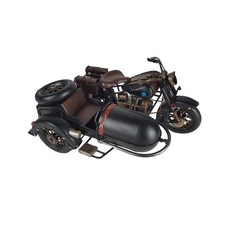 Blechmodell Blechmotorrad mit Beiwagen Seitenwagen Eisen Vintage/Retro/Antikstil