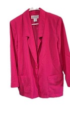 Westbound Blazer Sz 10 Hot Pink Single Button