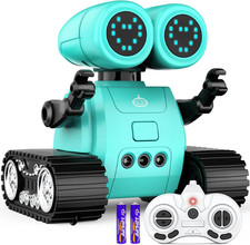 Robot Toys Kids Rechargeable RC Robots with Gesture Sensing Walkie Talkie Green