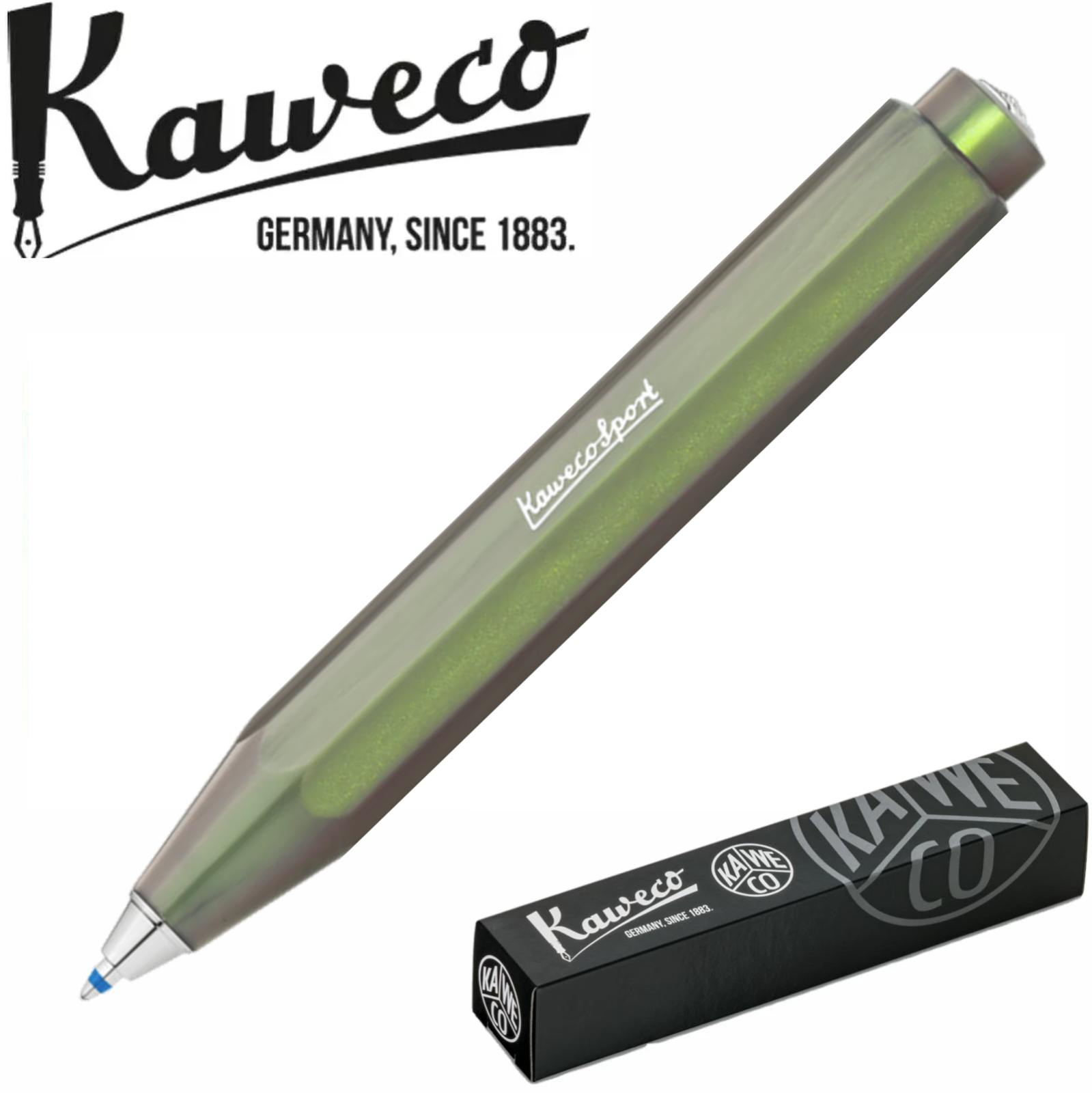 Kaweco Lunar Sport Ballpoint Pen Shadow Green