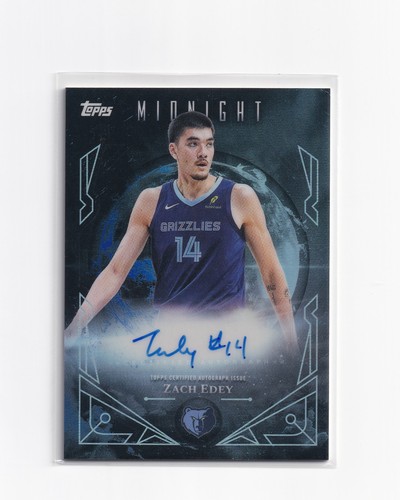 Zach Edey – 2025-26 Topps Midnight Basketball · Midnight Sun Signatures #MS-ZE Zach Edey