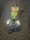 Vintage Murano Glass Italy Clown Figurine Hand Blown Art