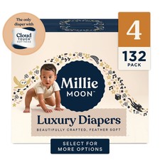 2 pack Millie Moon Luxury Diapers, Size 4, 66 Count Select for More Options