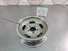 14 X 6 Slotted Chrome Steel Wheel Ford Mopar Amc With 5 On 4.5 Bolt Circle