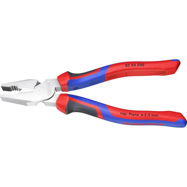 Knipex 02 05 200 Werkstatt Kraft-Kombizange 200 Mm Din Iso 5746-image
