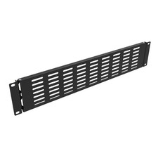 2U Hinged Blank Rack Mount Panel Spacer with Venting