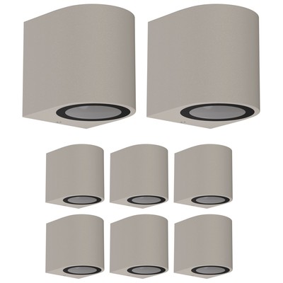 Wandleuchte ALSE Downlight für außen, schwarz, Aluminium, rund, inkl. GU10 LED