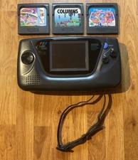 Sega Game Gear Console & Games Bundle Fully Working & Fully Recapped Inc Sound