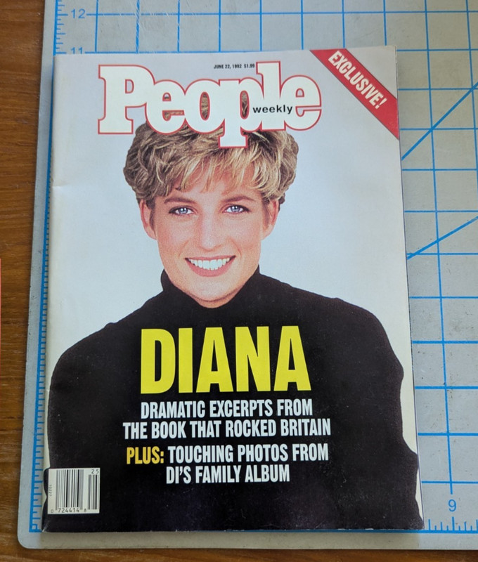 VTG People Magazine June 22 1992 Princess Diana Family Album Royal Book Excerpt