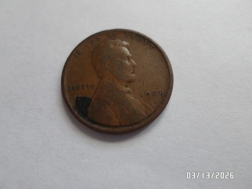1909-P VDB Lincoln cent nice VG coin