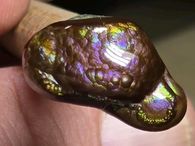 Imperial 11 Ct Fire Agate Gem Vast Blue Ocean AAA+ Quality OOAK Natural Colorful
