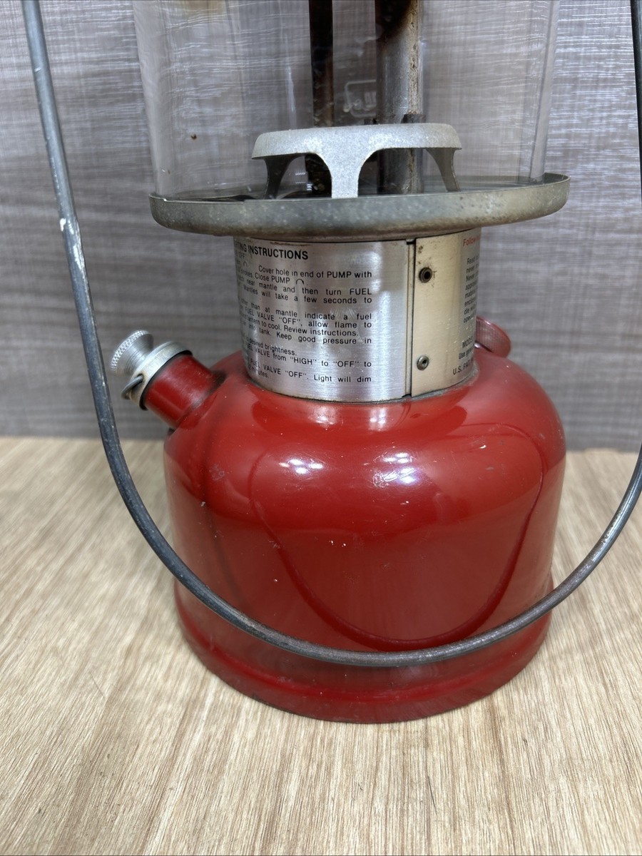 Vintage Coleman Lantern 286a 703 Red Single Mantle 7/90 | eBay
