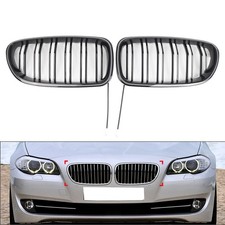 Front Kidney Grille Grill With Light Strip For BMW 5 Series F10 F11 2010-2016 14