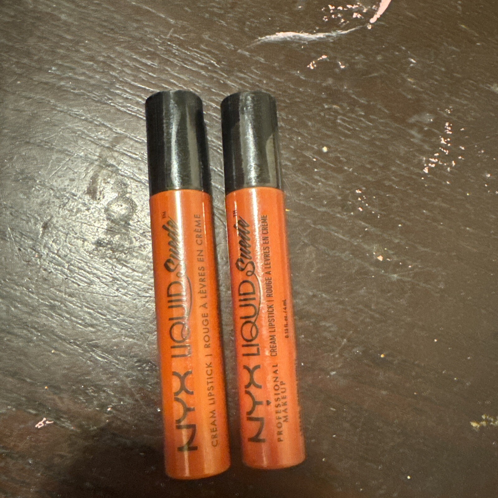 2x NYX Liquid Suede Cream Lipstick LSCL05 Orange County .13 oz SEALED