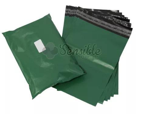 25x green mailing postal postage mail bags 12" x 16" image 1