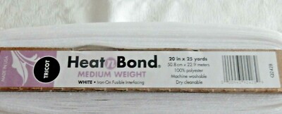 Heat-N-Bond Med Wt Fusible Interfacing & Underlining Tape Format 20 In wide