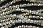Czech Fire Polished 6mm round faceted glass beads - Halo Heavens