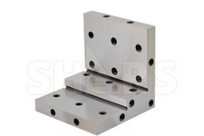 Shars Angle Plate 4x4x4x1x1/2" Precision Steel Ground 0.0002" w. Tapped Holes R}