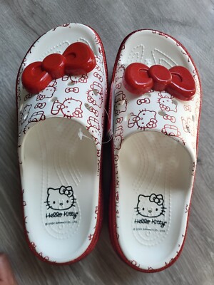 Crocs X Hello Kitty Stomp Slide | Women New Sz 7- NEW - 50th