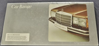 1979 Mercedes-Benz Brochure 240 250 280 CE SE 450 550 SL SLC 600