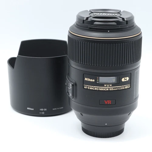 [Near Mint]Nikon AF-S Micro-Nikkor 105mm f/2.8G VR Lens w/Hood from Japan