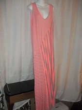 Ladies Size XXXL  Sleeveless V-Neck Striped Summer Maxi Dress NWOT