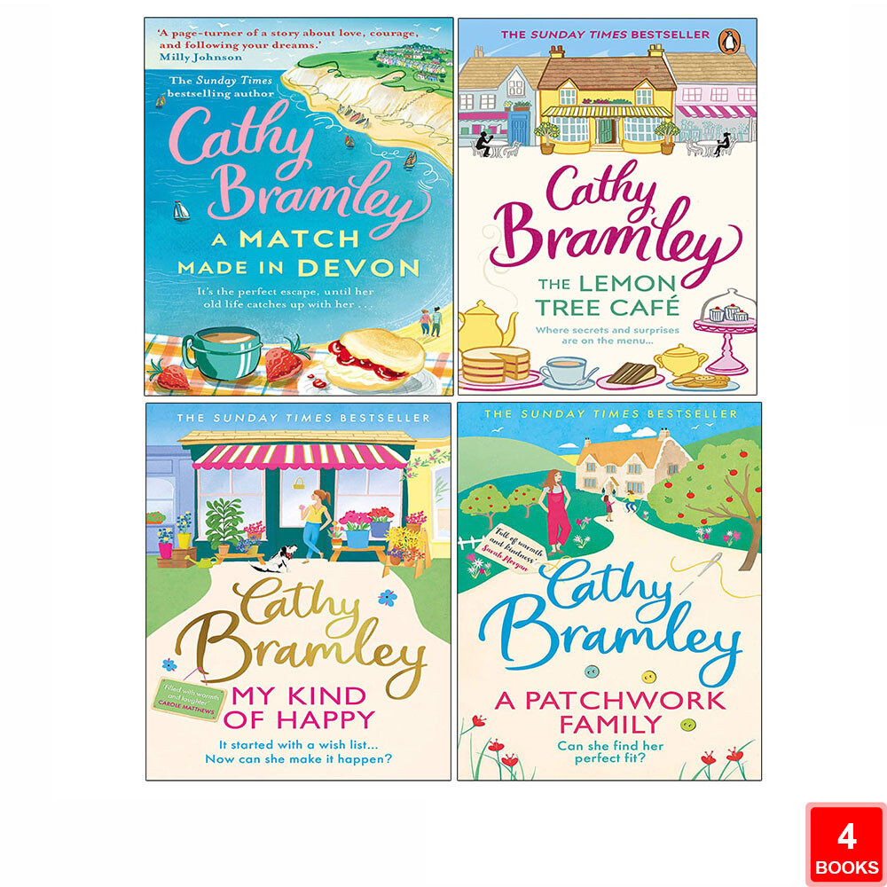 Cathy Bramley 4 Books Collection Set My Kind of Happy, A Patchwork Family, Lemo