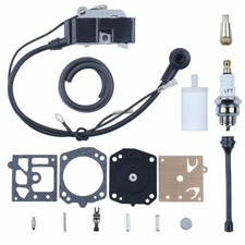 Ignition Coil Carb Repair Kit For Husqvarna 345 350 357 359 362 365 371 372XP