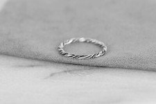 925 Sterling Silver Minimalist Ring - Stackable Ring In Silver
