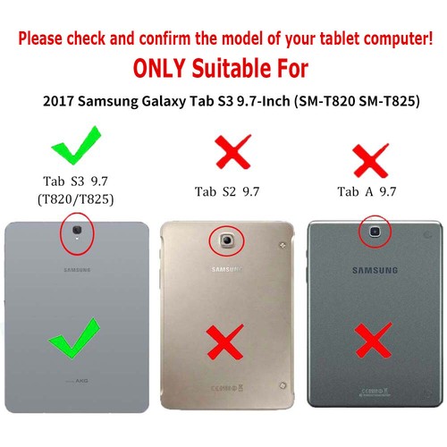 Hot! Durable PU Leather Cover Case for Galaxy Tab S3 9.7inch Auto Wake Protect - Photo 9/11