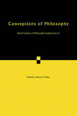 Conceptions of Philosophy O'Hear Paperback Cambridge University Press