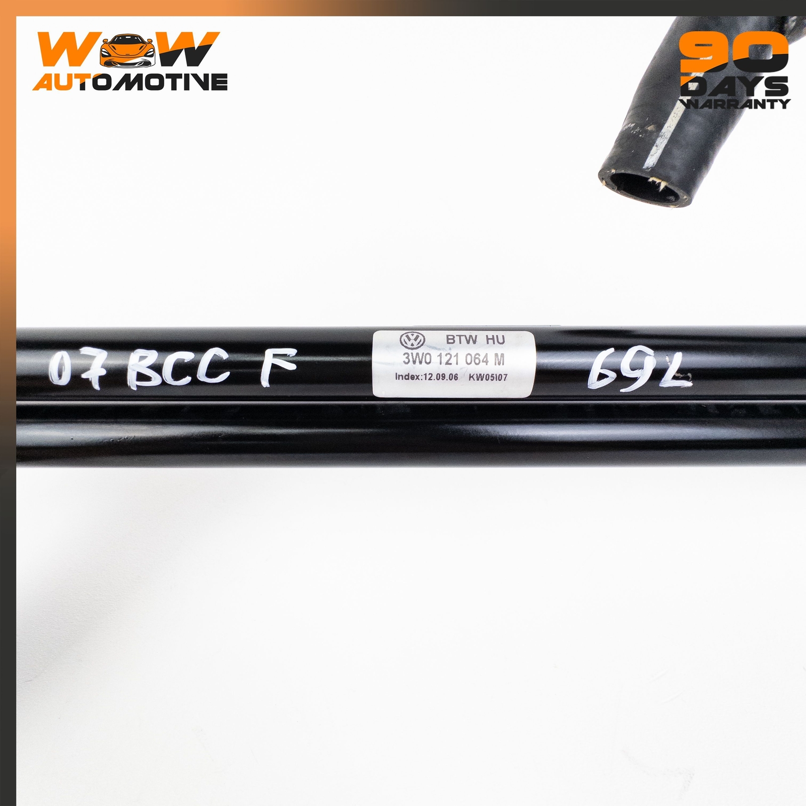 04-13 BENTLEY CONTINENTAL GTC 6.0L ENGINE RADIATOR COOLANT WATER HOSE TUBE OEM