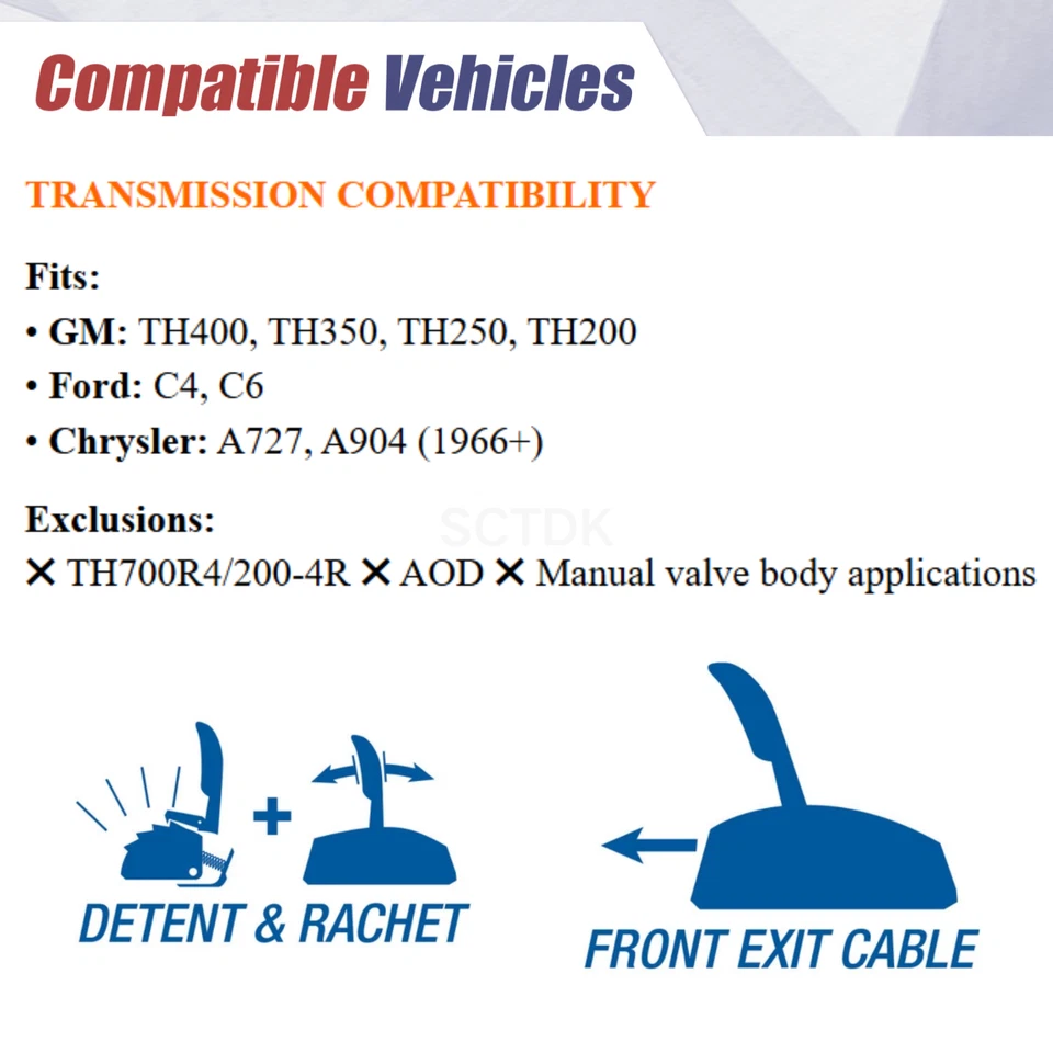 80675 Starshifter Automatic Shifter For TH400/TH350/TH250/TH200 1 Year Warranty - Image 2 of 4