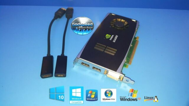 HP Dell NVIDIA QUADRO FX1800 FX 1800 768mb Graphics Video Card for 