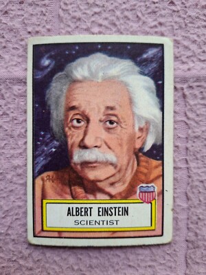 1952 TOPPS LOOK N SEE #20 ALBERT EINSTEIN SCIENTIST abt GD
