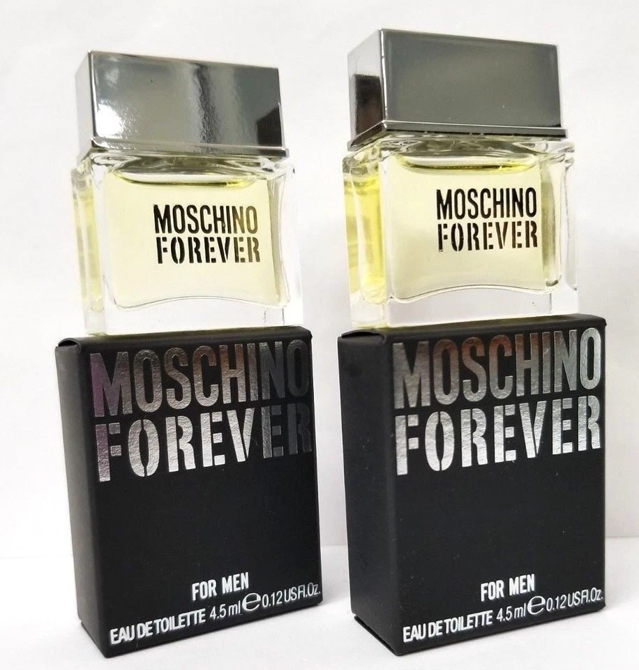 Paquete de 2 MINI MOSCHINO FOREVER PARA HOMBRE, Eau de Toilette 0,12 OZ ea Nuevo SPLASH Foto 2 de 3