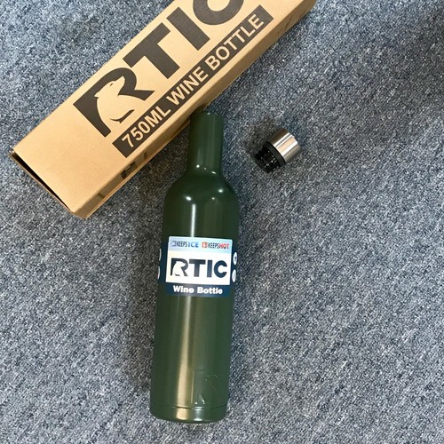 RTIC 750ML 18/8 STAINLESS STEEL INSULATED WINE BOTTLE - BPA Free Color Stainless - Picture 24 of 44