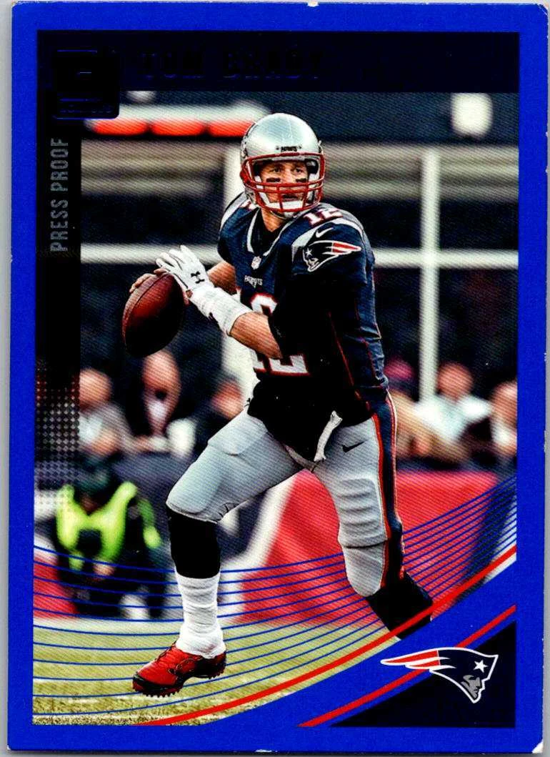 2018 Donruss #183 Tom Brady Press Proof Blue 003090